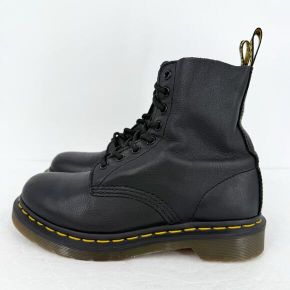 Dr. Martens Womens 1460 Pascal 8 Eye Boots EU 37 US 6 Black Leather GUC - Picture 7 of 12